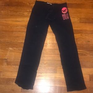 Straight legged sweatpants